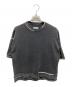 MAISON SPECIAL（メゾンスペシャル）の古着「High Twist Pigment Bleach Prime-Over Crew Neck Knit T-shirt」｜グレー