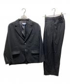 MAISON SPECIALメゾンスペシャル）の古着「Clear Trichotine Relax-Over Set Up」｜ブラック