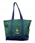POLO RALPH LAURENポロ・ラルフローレン）の古着「ポロベアトートバッグ」｜グリーン×ネイビー