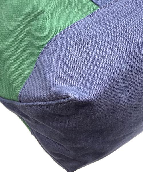 POLO RALPH LAUREN（ポロ・ラルフローレン）POLO RALPH LAUREN (ポロ・ラルフローレン) ポロベアトートバッグ グリーン×ネイビーの古着・服飾アイテム