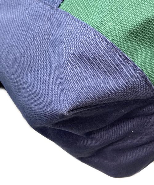 POLO RALPH LAUREN（ポロ・ラルフローレン）POLO RALPH LAUREN (ポロ・ラルフローレン) ポロベアトートバッグ グリーン×ネイビーの古着・服飾アイテム