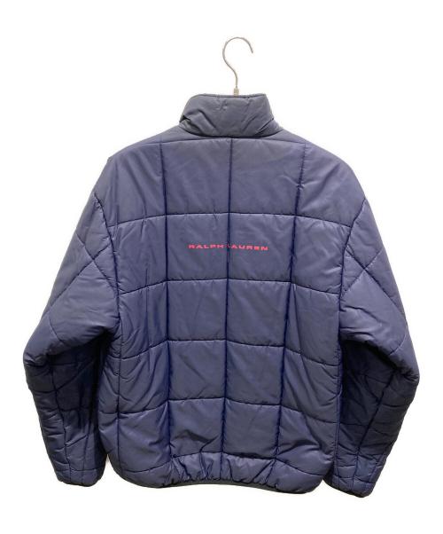 POLO SPORT（ポロスポーツ）POLO SPORT (ポロスポーツ) リバーシブルハーフジップ中綿ジャケット レッド×ネイビー サイズ:Lの古着・服飾アイテム