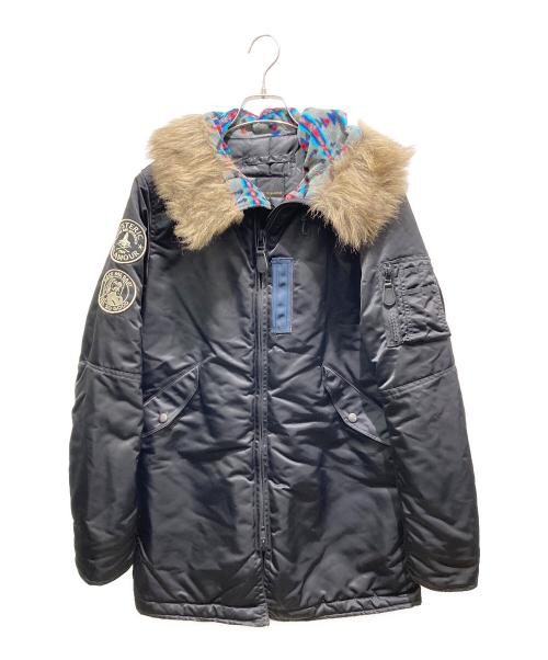 Hysteric Glamour（ヒステリックグラマー）Hysteric Glamour (ヒステリックグラマー) プリマロフトエアフォースフーデッドコート ブラック サイズ:Mの古着・服飾アイテム