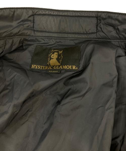 Hysteric Glamour（ヒステリックグラマー）Hysteric Glamour (ヒステリックグラマー) プリマロフトレーシングジャケット ブラック サイズ:Mの古着・服飾アイテム