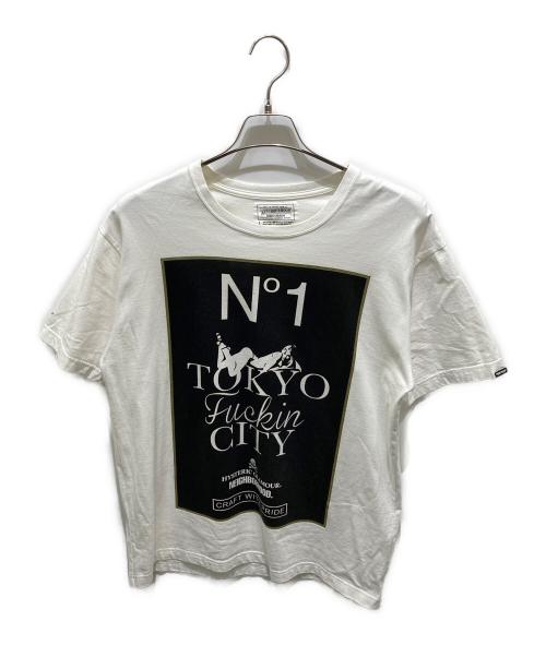 NEIGHBORHOOD（ネイバーフッド）NEIGHBORHOOD (ネイバーフッド) Hysteric Glamour (ヒステリックグラマー) Tシャツ ホワイト サイズ:Ｌの古着・服飾アイテム