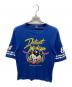 Hysteric Glamour（ヒステリックグラマー）の古着「DETROIT MICHIGAN グラフィック フットボール Tシャツ」｜ブルー