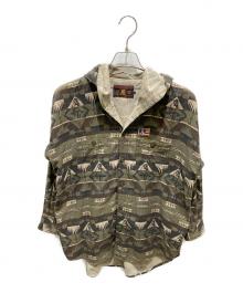 Hysteric Glamour（ヒステリックグラマー）の古着「総柄パーカーシャツ」｜グリーン