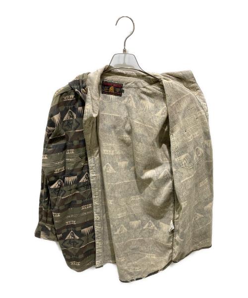 Hysteric Glamour（ヒステリックグラマー）Hysteric Glamour (ヒステリックグラマー) 総柄パーカーシャツ グリーン サイズ:Ｓの古着・服飾アイテム