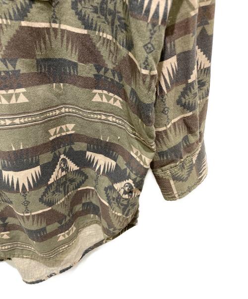 Hysteric Glamour（ヒステリックグラマー）Hysteric Glamour (ヒステリックグラマー) 総柄パーカーシャツ グリーン サイズ:Ｓの古着・服飾アイテム