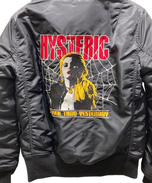 Hysteric Glamour（ヒステリックグラマー）Hysteric Glamour (ヒステリックグラマー) プリマロフト エアフォース フーデッド ジャケット ブラック サイズ:Mの古着・服飾アイテム