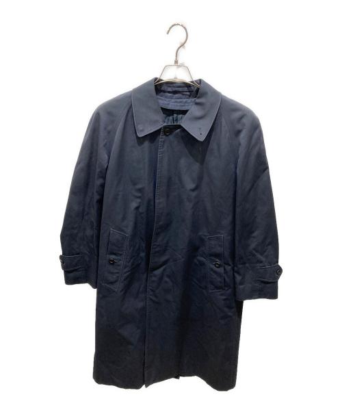 Burberry's（バーバリー）Burberry's (バーバリー) ライナー付き比翼コート ネイビー サイズ:記載なしの為実寸参照の古着・服飾アイテム