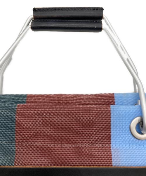 MARNI（マルニ）MARNI (マルニ) MARKET STRIPE BAG ブルーの古着・服飾アイテム