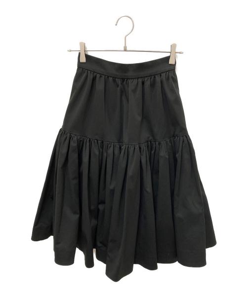 Kate Spade（ケイトスペード）Kate Spade (ケイトスペード) ドロップ ウエスト ファイユ スカート ブラック サイズ:00の古着・服飾アイテム