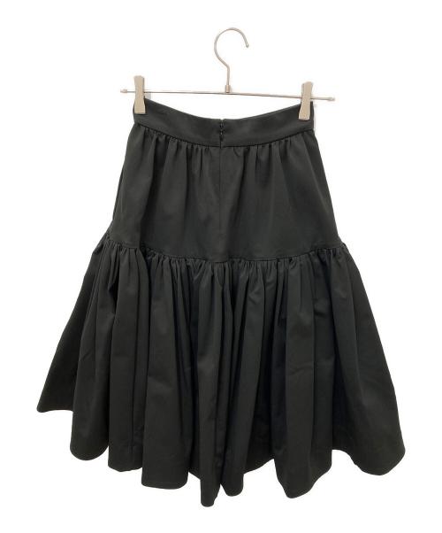 Kate Spade（ケイトスペード）Kate Spade (ケイトスペード) ドロップ ウエスト ファイユ スカート ブラック サイズ:00の古着・服飾アイテム