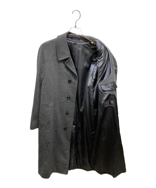 DAKS（ダックス）DAKS (ダックス) カシミヤ比翼コート グレー サイズ: 29A5の古着・服飾アイテム