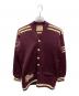 south side（サウスサイド）の古着「レタードカーディガン」｜ボルドー