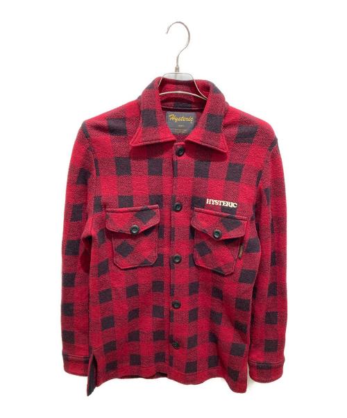 Hysteric Glamor（ヒステリックグラマー）Hysteric Glamor (ヒステリックグラマー) ウールチェックダブルポケットジャケット レッド サイズ:FREEの古着・服飾アイテム
