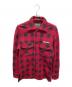 Hysteric Glamor（ヒステリックグラマー）の古着「ウールチェックダブルポケットジャケット」｜レッド