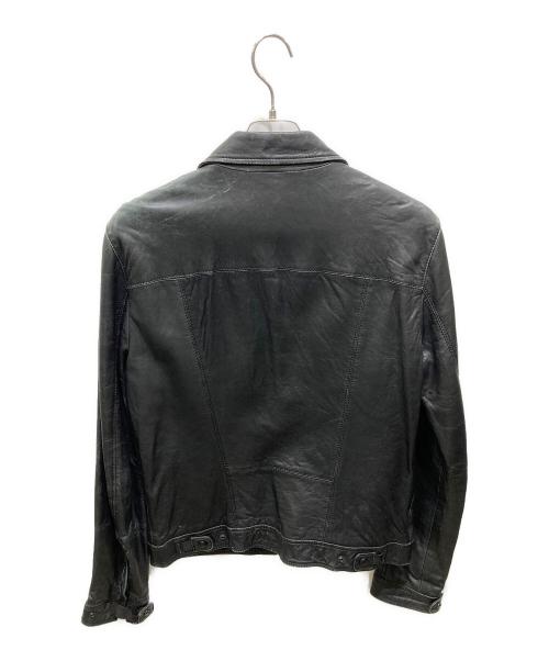 ARMANI EXCHANGE（アルマーニ エクスチェンジ）ARMANI EXCHANGE (アルマーニ エクスチェンジ) レザージャケット ブラック サイズ:Mの古着・服飾アイテム