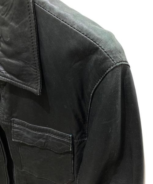 ARMANI EXCHANGE（アルマーニ エクスチェンジ）ARMANI EXCHANGE (アルマーニ エクスチェンジ) レザージャケット ブラック サイズ:Mの古着・服飾アイテム