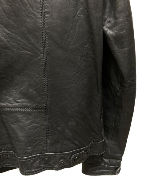 ARMANI EXCHANGE（アルマーニ エクスチェンジ）ARMANI EXCHANGE (アルマーニ エクスチェンジ) レザージャケット ブラック サイズ:Mの古着・服飾アイテム