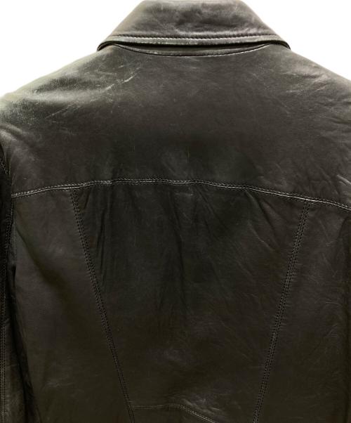 ARMANI EXCHANGE（アルマーニ エクスチェンジ）ARMANI EXCHANGE (アルマーニ エクスチェンジ) レザージャケット ブラック サイズ:Mの古着・服飾アイテム