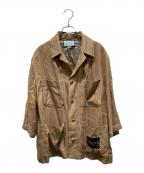 GUCCIグッチ）の古着「ビスコースシャツジャケット」｜ブラウン