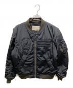 AVIREXアヴィレックス）の古着「MA-1フライトジャケット」｜ブラック