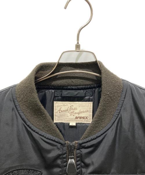 AVIREX（アヴィレックス）AVIREX (アヴィレックス) MA-1フライトジャケット ブラック サイズ:XLの古着・服飾アイテム