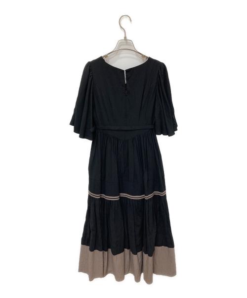HER LIP TO（ハーリップトゥ）HER LIP TO (ハーリップトゥ) Montpellier Bell-Sleeve Dress ブラック サイズ:Sの古着・服飾アイテム