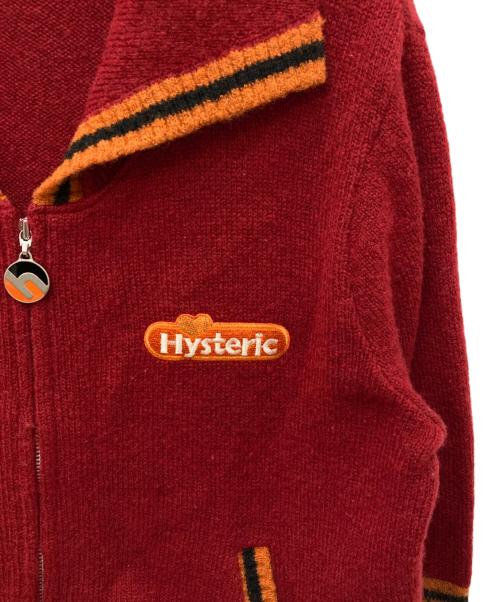 Hysteric Glamour（ヒステリックグラマー）Hysteric Glamour (ヒステリックグラマー) ニットジャケット レッド サイズ:FREEの古着・服飾アイテム
