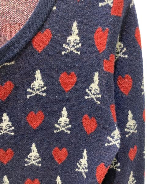 Hysteric Glamour（ヒステリックグラマー）Hysteric Glamour (ヒステリックグラマー) ジップアップカーディガン ネイビー サイズ:FREEの古着・服飾アイテム