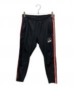 Hysteric Glamourヒステリックグラマー）の古着「STAR CIRCLE WOMAN プリント トラックパンツ」｜ブラック