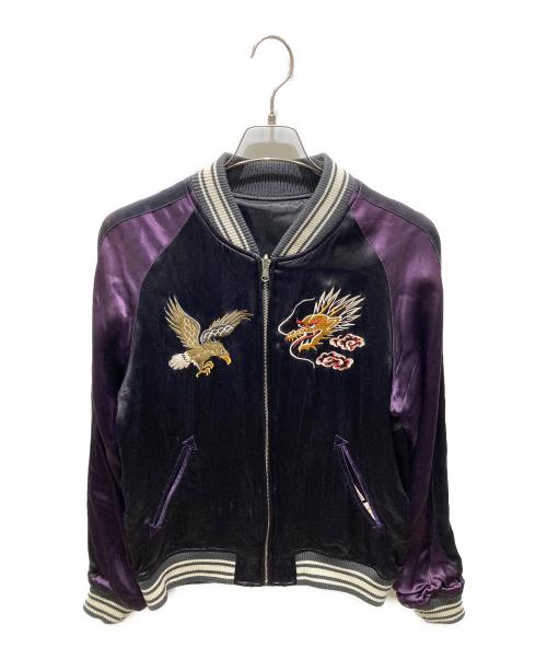 AVIREX（アヴィレックス）AVIREX (アヴィレックス) リバーシブルスカジャン パープル サイズ:Mの古着・服飾アイテム