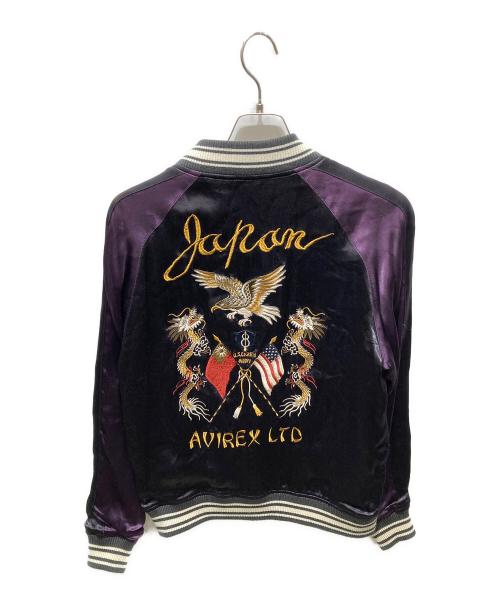AVIREX（アヴィレックス）AVIREX (アヴィレックス) リバーシブルスカジャン パープル サイズ:Mの古着・服飾アイテム