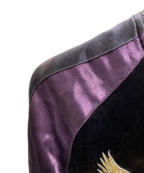 AVIREX（アヴィレックス）AVIREX (アヴィレックス) リバーシブルスカジャン パープル サイズ:Mの古着・服飾アイテム