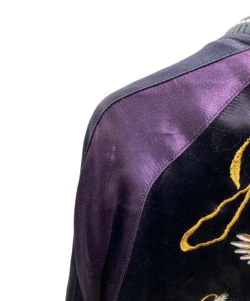 AVIREX（アヴィレックス）AVIREX (アヴィレックス) リバーシブルスカジャン パープル サイズ:Mの古着・服飾アイテム