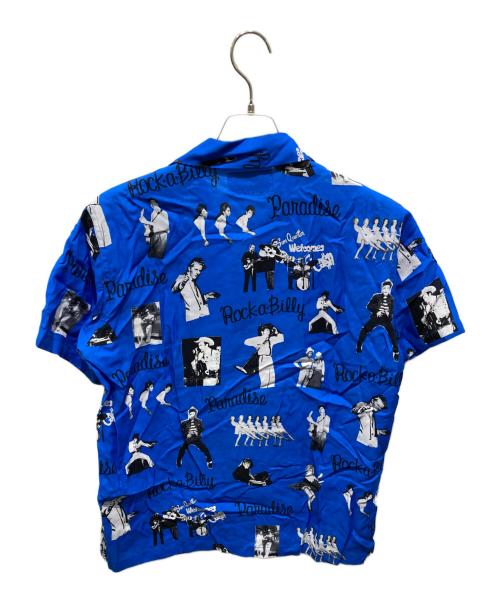 WACKO MARIA（ワコマリア）WACKO MARIA (ワコマリア) ROCKABILLY HAWAIIAN SHIRT S/S ブルー サイズ:Ｌの古着・服飾アイテム
