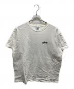 stussyステューシー）の古着「スカル×トランププリントTシャツ」｜ホワイト
