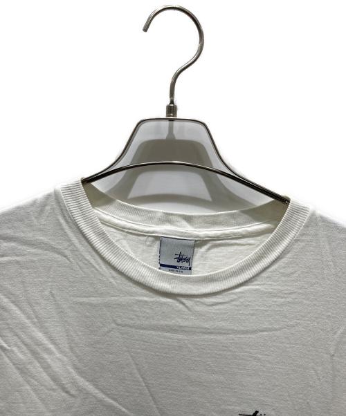 stussy（ステューシー）stussy (ステューシー) スカル×トランププリントTシャツ ホワイト サイズ:XLの古着・服飾アイテム