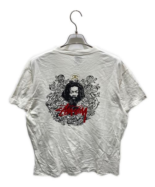 stussy（ステューシー）stussy (ステューシー) プリントTシャツ ホワイト サイズ:XLの古着・服飾アイテム