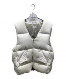 no./NUMBER（ナンバー）の古着「DOWN SUIT VEST」｜アイボリー