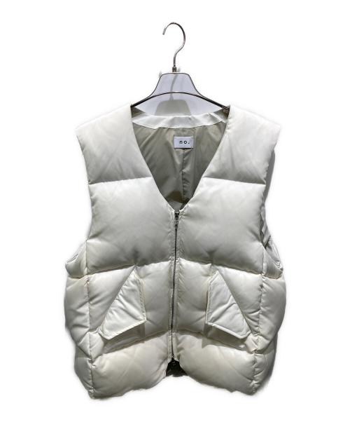 no./NUMBER（ナンバー）no./NUMBER (ナンバー) DOWN SUIT VEST アイボリー サイズ:Fの古着・服飾アイテム
