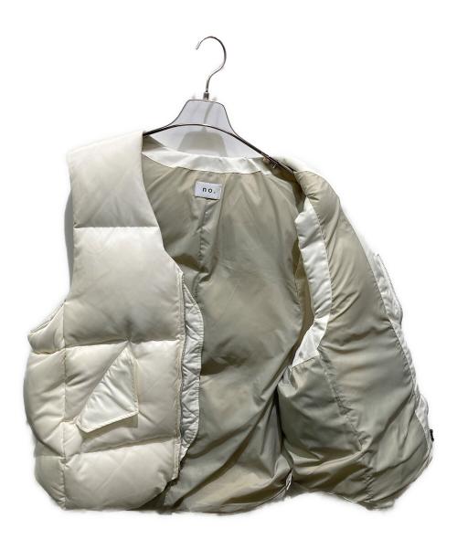 no./NUMBER（ナンバー）no./NUMBER (ナンバー) DOWN SUIT VEST アイボリー サイズ:Fの古着・服飾アイテム