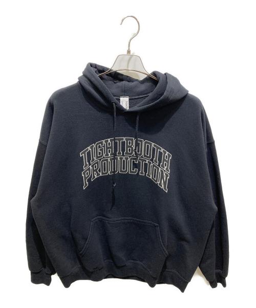 TIGHTBOOTH PRODUCTION（タイトブースプロダクション）TIGHTBOOTH PRODUCTION (タイトブースプロダクション) COLLEGE HOODED SWEAT SHIRT ブラック サイズ:Ｌの古着・服飾アイテム