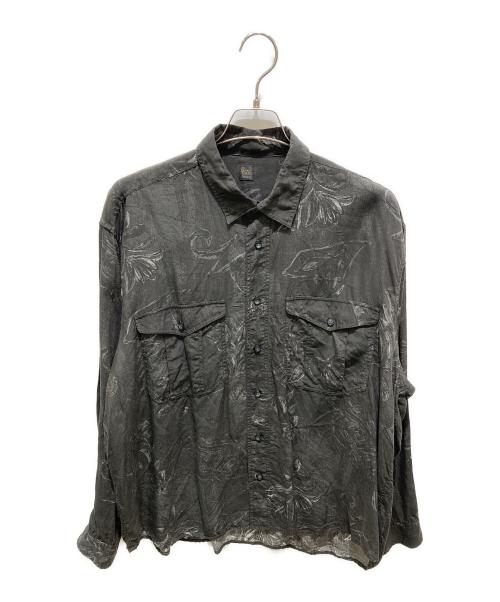 RYU（リュウ）RYU (リュウ) Kazakh long-sleeve shirt ブラック サイズ:4の古着・服飾アイテム