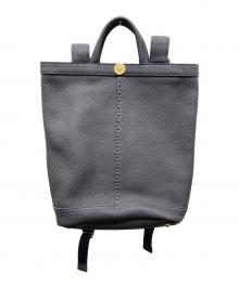 MAGNUM（マグナム）の古着「シュリンクレザー リュックサック」｜ネイビー