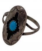 USEDユーズド）の古着「ターコイズリング」｜シルバー