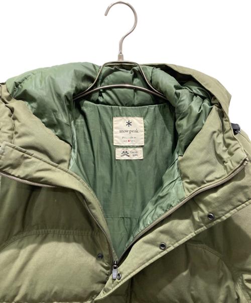 Snow peak（スノーピーク）Snow peak (スノーピーク) アノラックダウンジャケット グリーン サイズ:Lの古着・服飾アイテム
