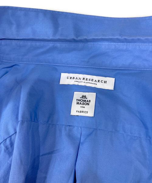 URBAN RESEARCH（アーバンリサーチ）URBAN RESEARCH (アーバンリサーチ) THOMAS MASON (トーマスメイソン) オーバーサイズシャツ ブルー サイズ:XLの古着・服飾アイテム